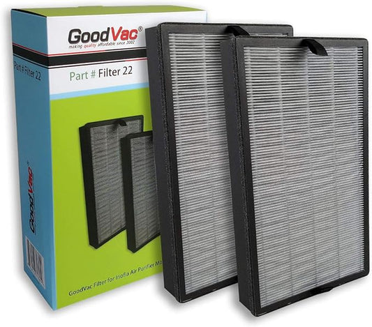 GOODVAC H13 True HEPA Filter Kit (2 Filters) Compatible with Inofia 1539 (PM1539)