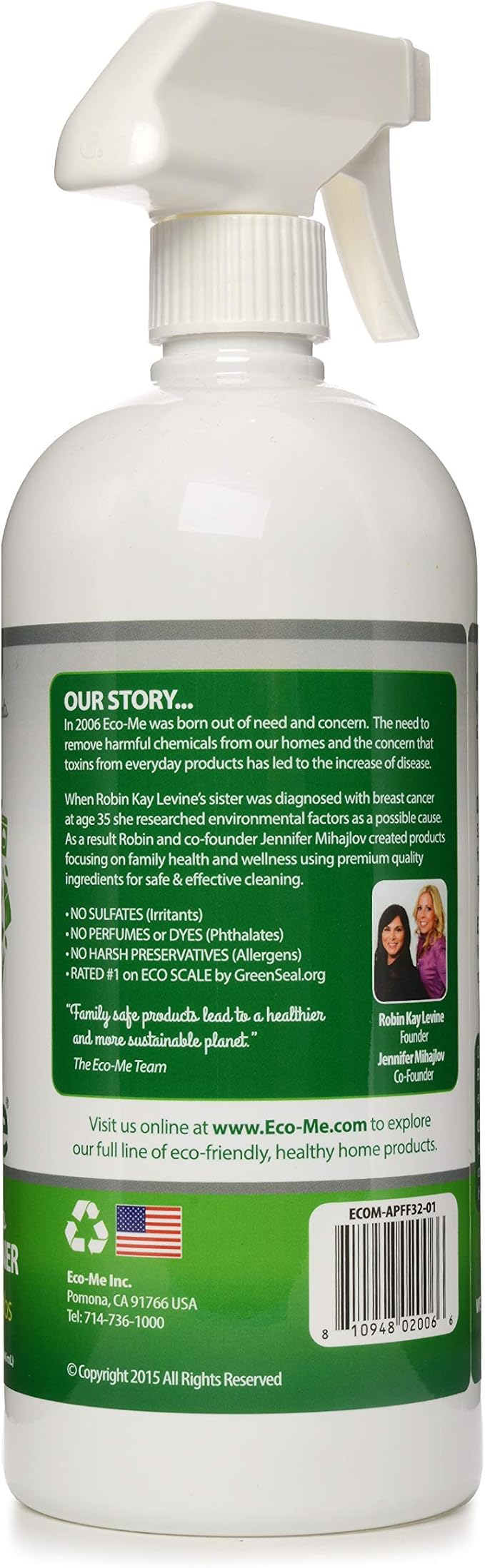 Eco-me All Purpose Cleaner Ready to Use Household Cleaner, 32 Fl Oz (ECOM-APFF32-06)