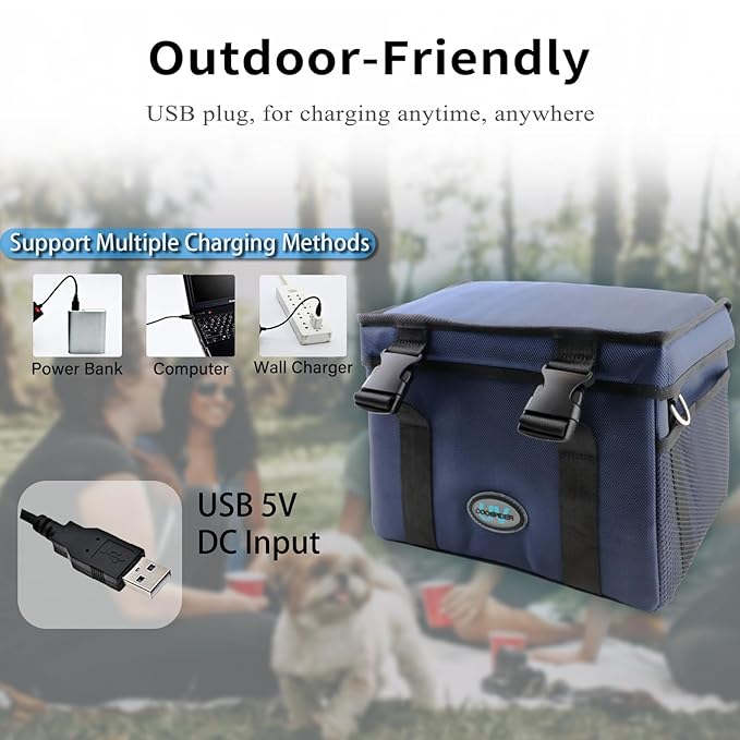 coospider-repta 3.17 Gallon Large-powerful UV Light Sanitizer Ozone Box, Portable Foldable UV Cleaner Bag UVC Household Bag with 3-level Timer for Keys, Towels, Mask Cleaning Machine Blue 12L Ozone