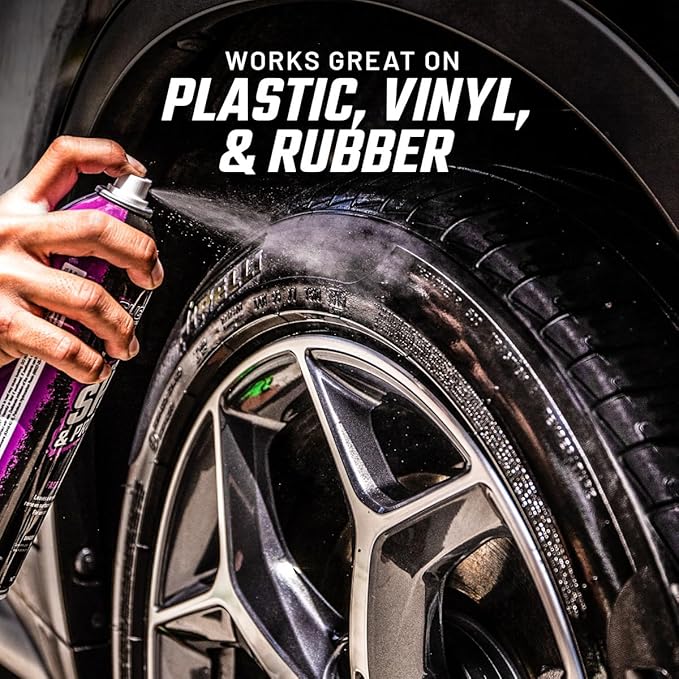 Slick Products Shine & Protectant Spray 17.35 FL OZ. - High Gloss Clear Coating Renew Vinyl, Plastic, Rubber, Trim, Tire, Car, Truck, Motorcycle, Dirt Bike (5-Pack)
