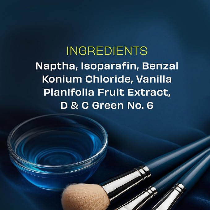 Original Vanilla Makeup Brush Cleaner - Professional Cleanser for Makeup Brushes - Quick-Drying, Rinse-Free Formula - Removes Stubborn Waterproof Make Up, 16 oz