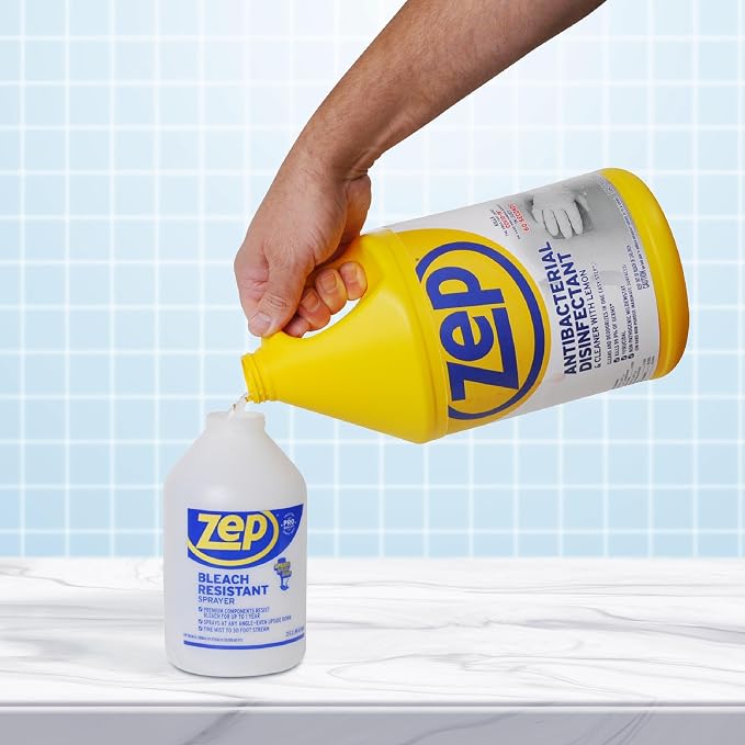 Zep Antibacterial Disinfectant With Lemon- 1 gal (Pack of 2) ZUBAC1282