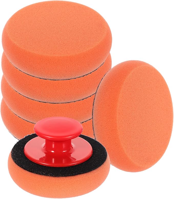 ULTECHNOVO 4sets Car Wax Buffer Auto Wax Buffer Buffing Pad Sponge Polishing Pads for Cars Polishing