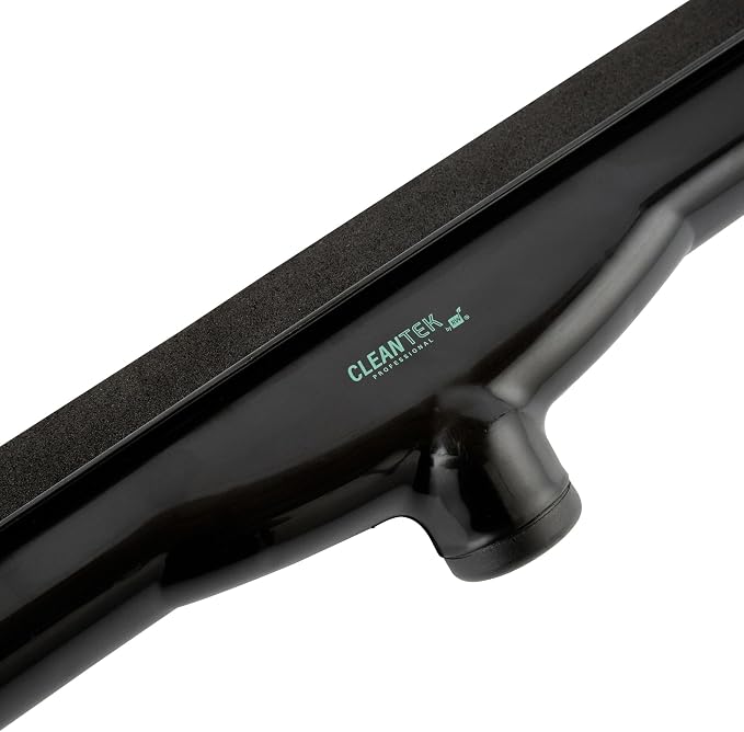 Restaurantware-SQUEEGEE ONLY: Clean Tek Professional 24 Inch Floor Squeegee, 1 Broom With Foam Blade - Handle Sold Separately, Heavy-Duty, Black Plastic Wiper For Bathroom Floor