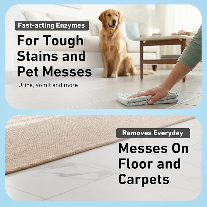 Creative Scents Multipurpose Enzyme Cleaner & Odor Remover | Super Concentrated for Floor, Carpet, Drain | Pet Urine Odor Eliminator | Enzyme Cleaner for Cat Urine & Dog Poop | 1 Gallon - Original
