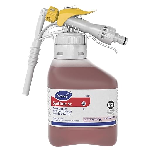 Spitfire Diversey SC 95891201 RTU Liquid Power All-Purpose Cleaner, Heavy Duty Degreaser for Shops & Kitchens, Pine Scent, Ready-to-Dispense (RTD) Concentrate, 1.5-Liter (Pack of 2)