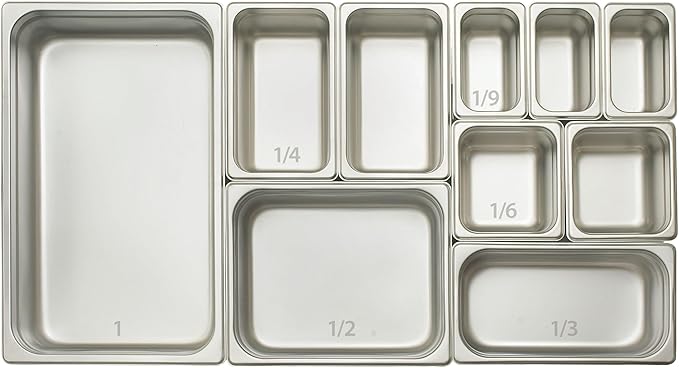 Winco 6-Inch Anti-Jamming Steam Pan, Full, 24-Gauge