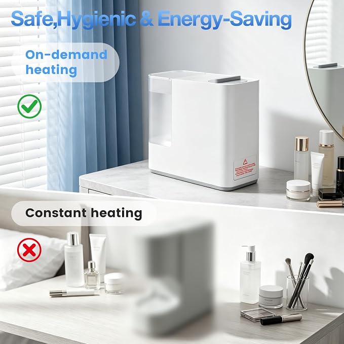 Smart Hot Face Towel Dispenser: Auto 5-10S Heating & Dispensing - Room Temp/131°F/149°F/32°F with Ice - 700ml Water Tank & 20 Disposable Compressed Towels - Portable for Esthetician/Home/Spa
