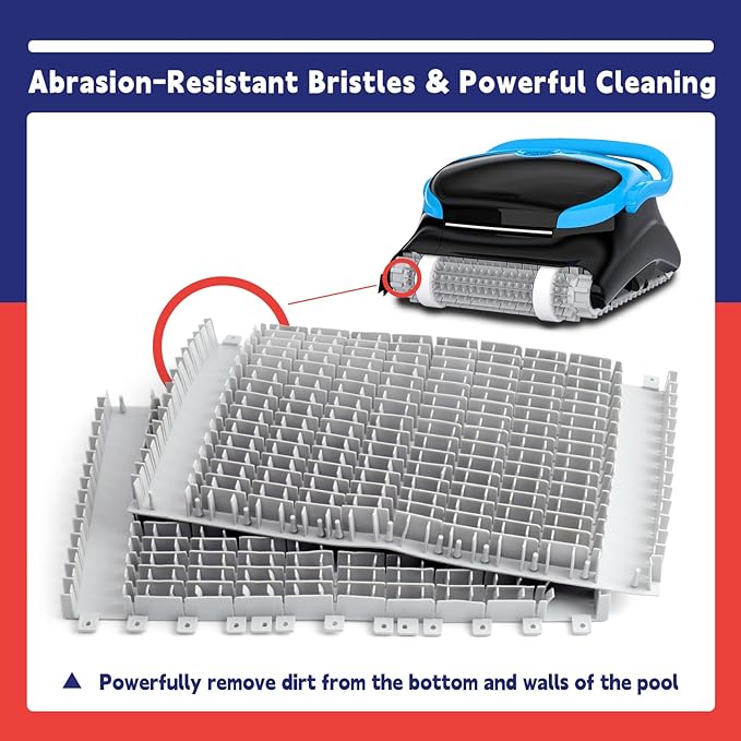 Tune Up Rebuild Kit with 9991433-R4 Fine Filter Panels 6101641-R2 Brushes 6101611-R4 Climbing Rings 9985006-R2 Tracks Replacement for Maytronics for Dolphin for Nautilus CC Plus Robotic Pool Cleaner