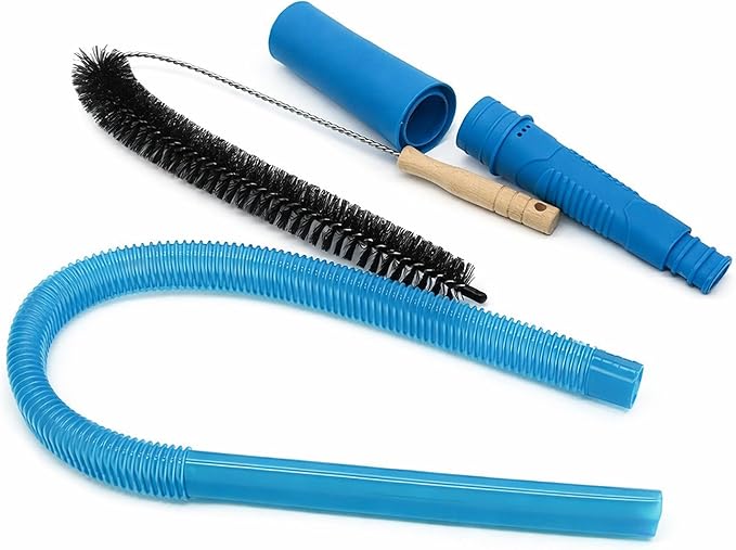 Dryer Lint Vac Attachment, Dryer Vacuum Hose Attachment, Extendable Dryer Vent Cleaner Kit Vacuum Attachment, 3-Piece Set, Compatible with All Vacuum Cleaners