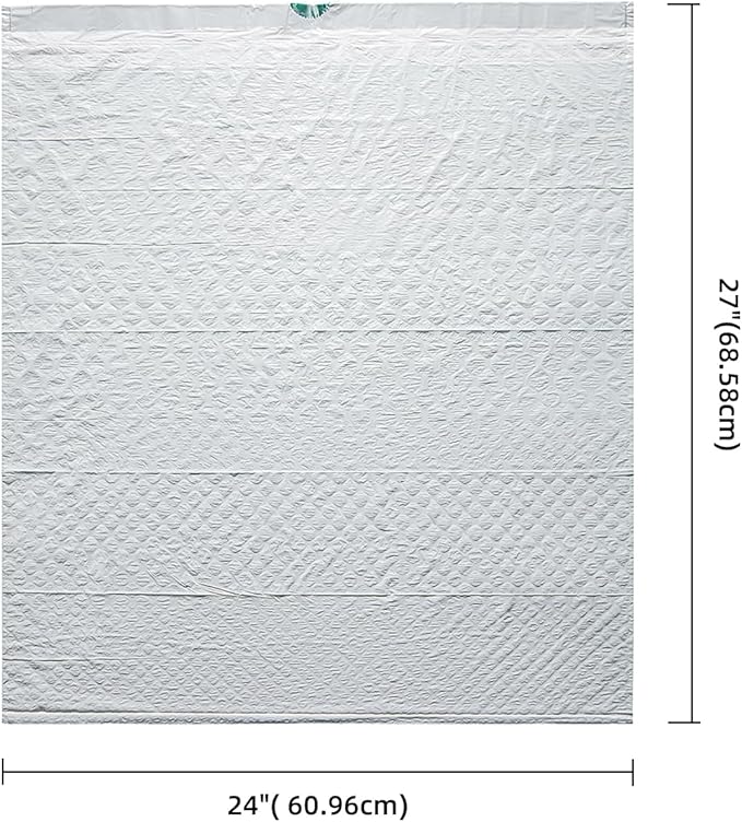 TYPLASTICS FleTex Tall Kitchen 13 Gallon Drawstring Trash Bags, 300 Bags, 24in x 27in, Unscented, White, Wholesale Pack (Heavy duty, 300 Count)