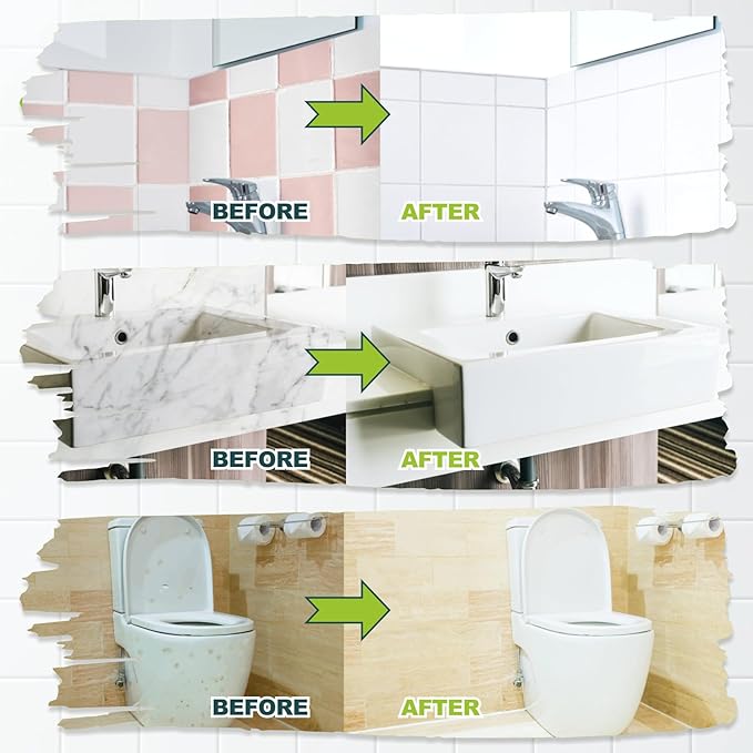 35oz White Tub and Tile Paint, Tub and Tile Refinishing Kit with 8 Tools, Semi-Gloss Bathtub Paint for Bathroom, 50-60sq.ft, Low Odor Bathtub Refinishing Kit for Fiberglass, Sink, Kitchen, Shower