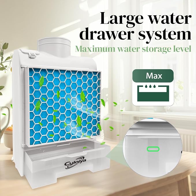 3-in-1 Indoor Dryer Vent Kit with 6 Polyester Filters, Stainless Steel Screen & Water Drawer System, Upgrade Safety Vent Flap for Electric Clothes Dryers