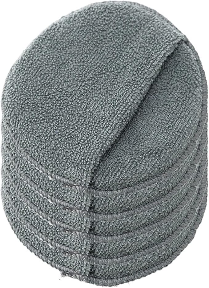 2/5/10Pcs 5-inches Microfiber Wax Applicator Pad Ultra Soft Car Polishing Sponge with Finger Pocket Auto Care Polish Foam Sponge(Grey 5Pcs)