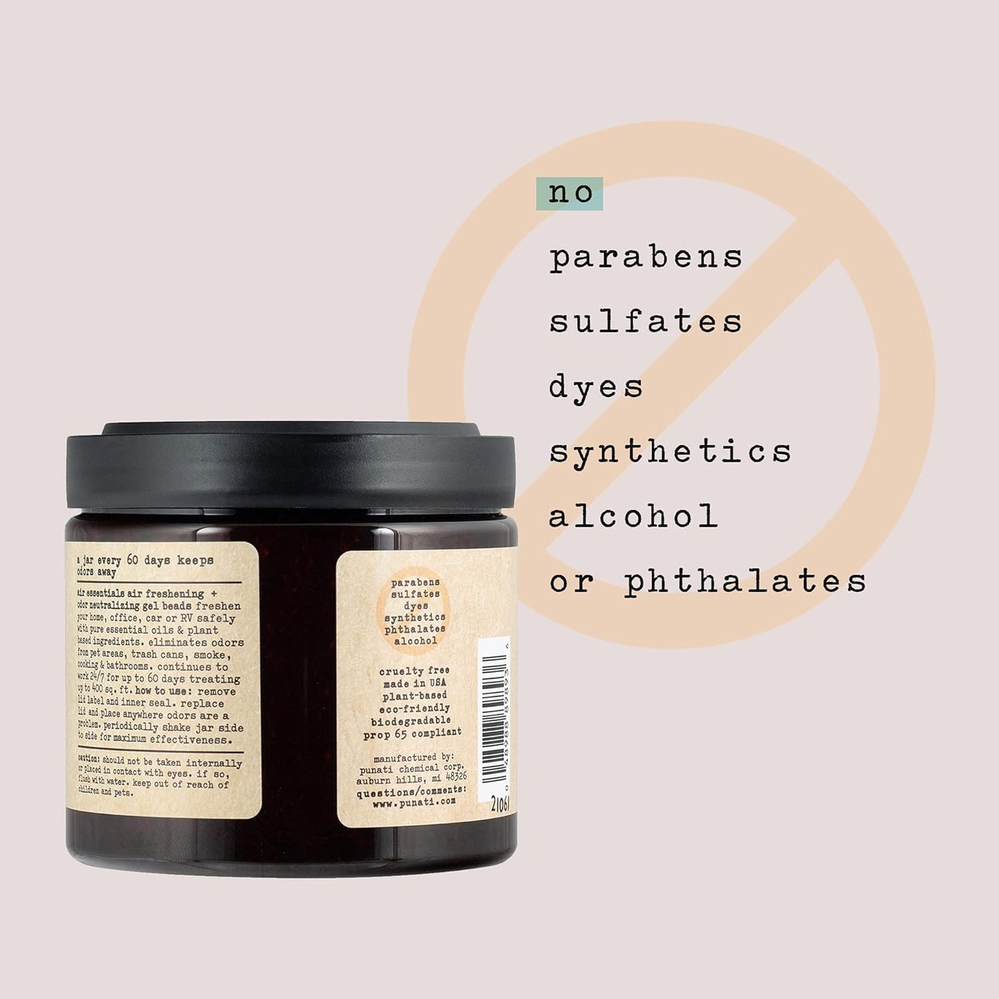 Air Essentials Air Freshener & Odor Neutralizer Gel Beads - 12 oz, Pack of 2 - Odor Eliminator - Made with Pure Essential Oils - Citrus Blossom Scent