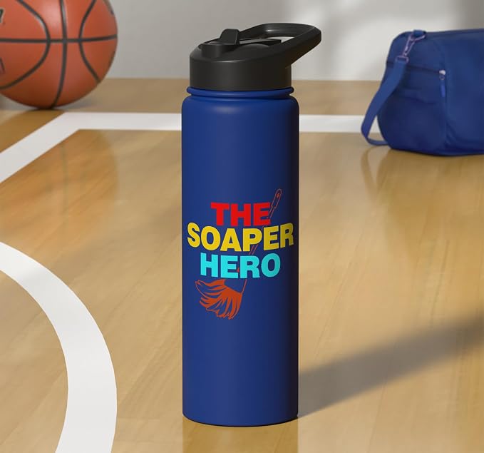 The Soaper Hero Cleaning Stainless Steel Insulated Water Bottle