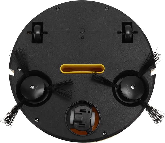 Automatic Vacuums Robot, Multifunctional USB Charging Mini Smart Sweeping Robot for Pet Hair Wooden Floors Tiles Carpets (Yellow)