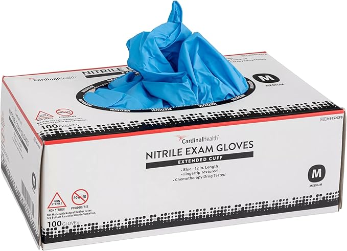 Cardinal Health™ Extended Cuff Nitrile Exam Gloves