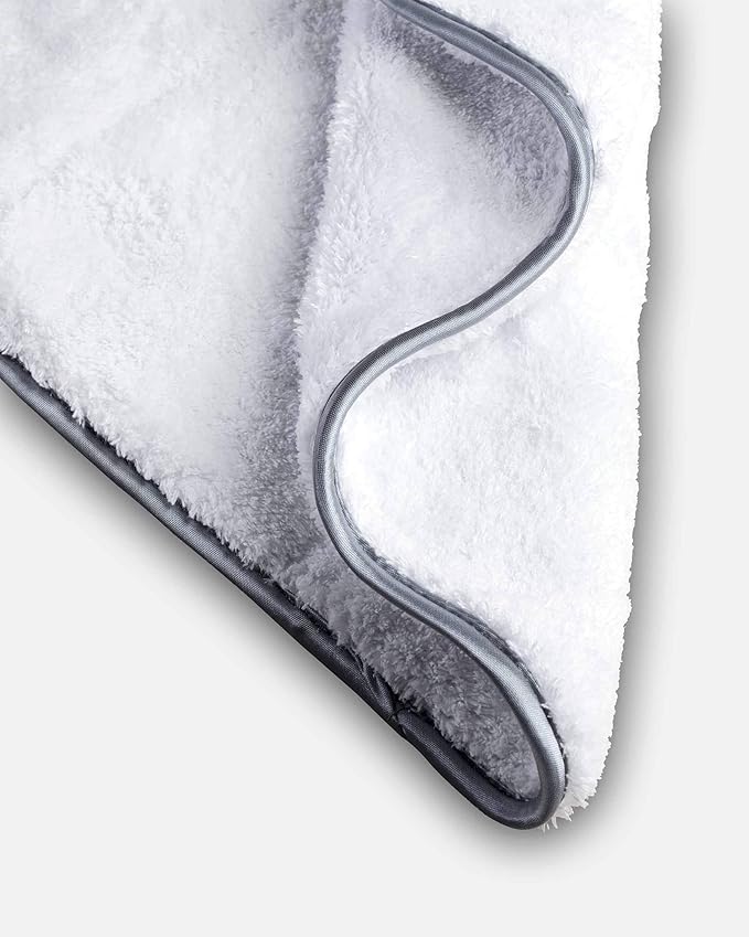Adam's Polishes Double Soft Microfiber Towel - Premium Quality Microfiber Polishing Towel with Scratch-Free Satin Edge - Buff Away Polishes & Car Wax with Ease (2 Pack)
