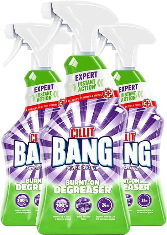 Cilit Bnag Power Cleaner Universal Degreaser Spray Cleaner - Pack of 3 (750ml each)