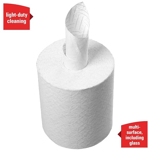 WypAll REACH™ General Clean L10 Light Cleaning Towels (53734), Center-Pull Roll Towel for WypAll REACH Disepnser (53688), 340 sheets/Roll, 6 Rolls/Case, 2040 Sheets/Case