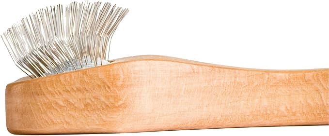 REDECKER Wire Brush with Oiled Beechwood Handle, 5-7/8-Inches, Compatible with Velcro Tape and Other Velcro Items