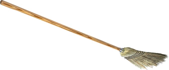 Carlisle FoodService Products 4135067 Commercial Corn Broom with Solid Wood Handle, 12" Wide (Case of 12)