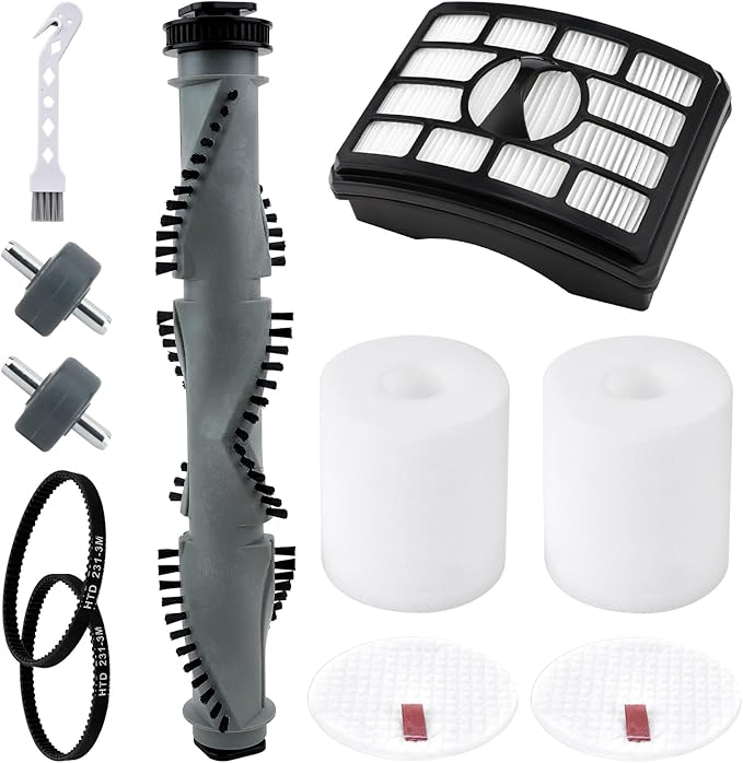 NV500 Brush Roller Belts Filter Replacement Kit for Shark Rotator Professional Lift-Away Upright Vacuum NV550 NV501 NV502 NV505 NV520 UV560 Replacement Part, Brushroller Foam Felt Filters Set