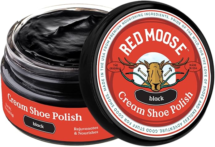 RED MOOSE Boots and Shoe Cream - Shoe Polish Kit for Leather - Shoes Shine - Made in the USA