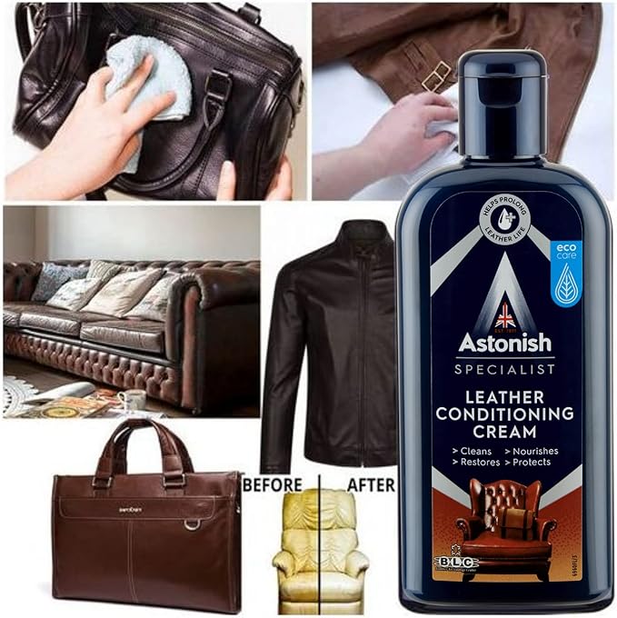 Astonish Revival Bundle - Includes Specialist Leather Conditioning Cream, Oven & Cookware Cleaning Paste & Specialist Clean & Revive Foaming Powder