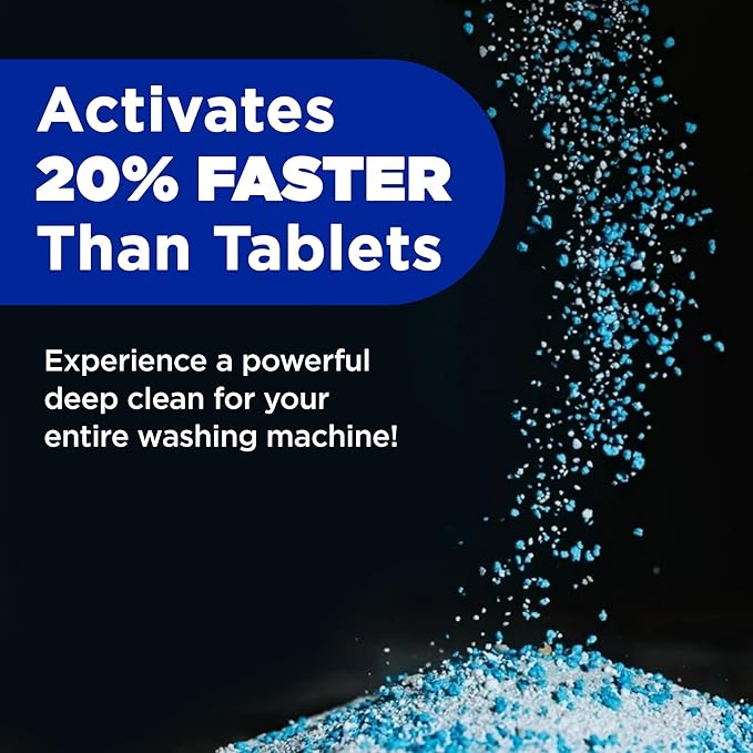 Washing Machine Cleaner by Tide, Washer Machine Cleaner with Oxi for Front and Top Loader Washer Machines, Deep Cleaning Residue & Odor Eliminator, 10 Month Supply + Calendar