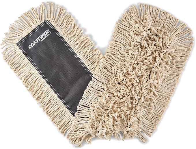 Coastwide Professional Economy Dust Mop Head, Cotton, 36" x 5", White