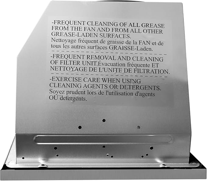 COSMO COS-36IRHP 36 in. Lumin Collection 380 CFM Ducted Insert Range Hood, Button Controls, LED Lights, Stainless Steel