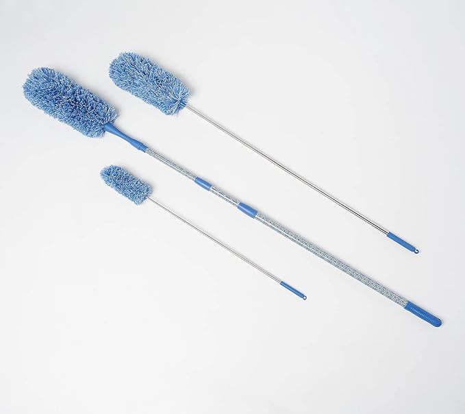 6-Piece Easy Reach Microfiber Duster Set (Eggplant)