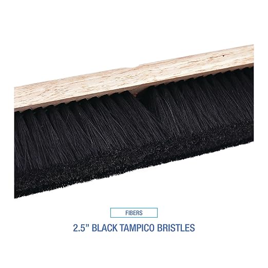 Boardwalk 20236 Floor Brush Head, 2 1/2" Black Tampico Fiber, 36"