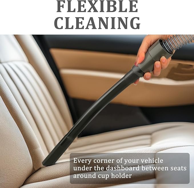 Flexible Crevice Tool and Extension Hose for Dyson Cordless Vacuum Cleaner V15 V15s Gen5 V12 V11 V10 V9 V8 V7 Dryer Vent Cleaner Kit and Car Detailing Attachments