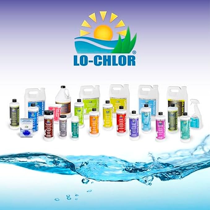 Lo-Chlor FastStart-Tech - Easy Pool Starter Protects New Pool Surfaces At Start Up - Prevents Metal Stains and Scale Formation As Part of Your Pool Opening Kit For Above Ground Pool & Inground (32oz)