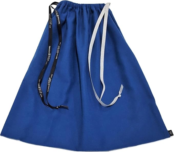 USA Made | T-STOP | Luxury Anti-Tarnish Bag for Silver Storage | Patented Proven Protection | Medium 18"x18" | Royal Blue
