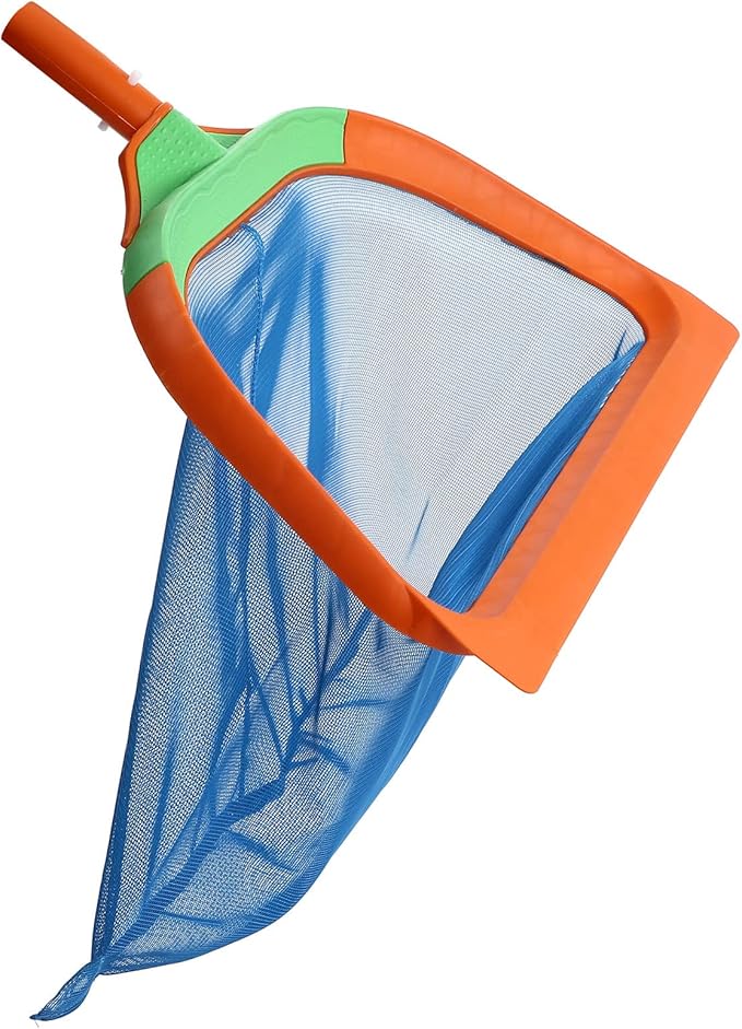 Ultra Fine Mesh Skimmer Rake, Pool Leaf Net with Plastic Frame Replacement Pool Cleaning Net for Cleaning Swimming Pools Hot Tubs Spas Fountains