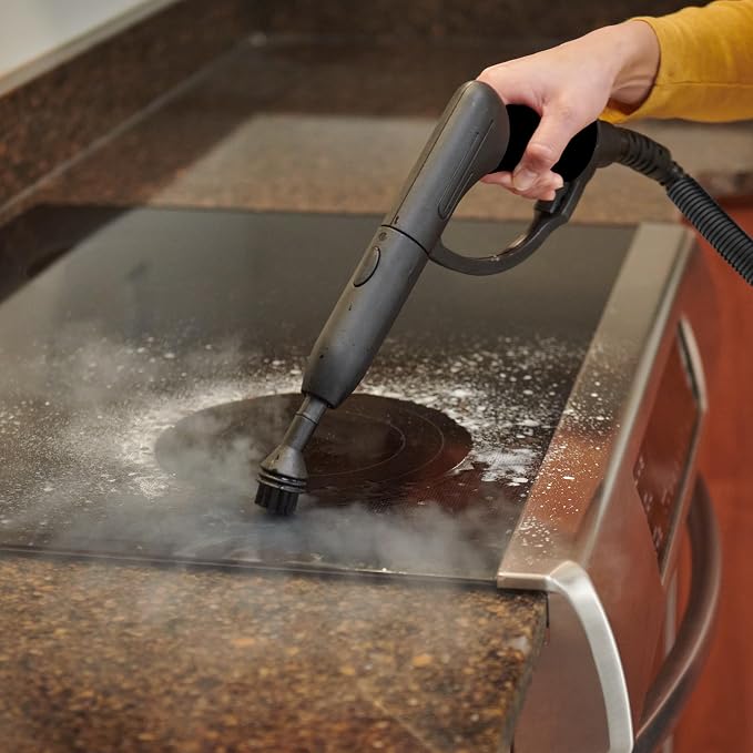 Wagner Spraytech 2494399 925e Elite Steamer Multi-Purpose Mop with 20 Accessories for Chemical-Free Steam Cleaning, Hardwood Floors, Tile, and More