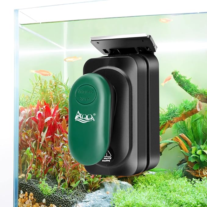 AQQA Aquarium Magnetic Cleaner Brush & Aquarium Gravel Cleaner