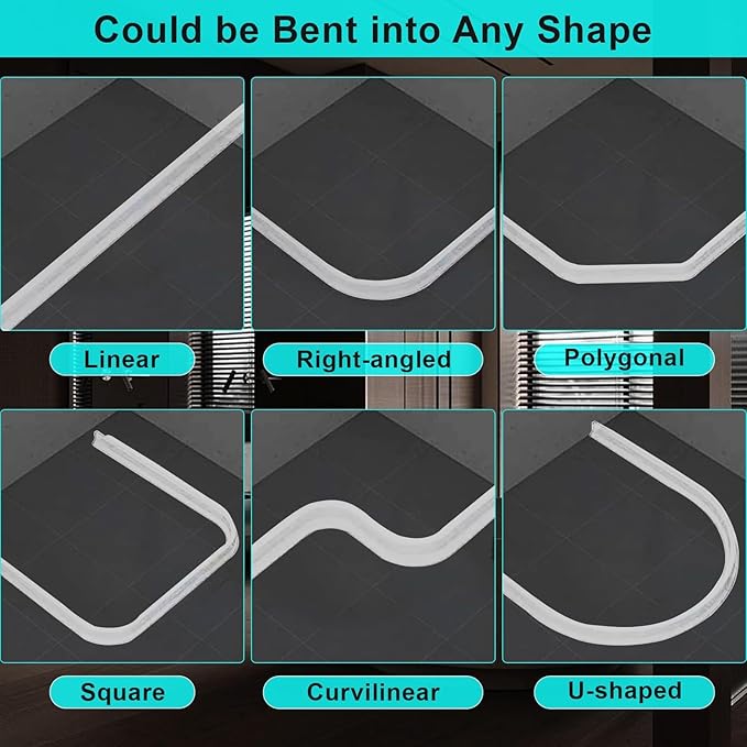 Hi-Na 3ft/5ft/6ft/8ft10ft Collapsible Shower Threshold Water Dam Water Barrier for Shower and Water Stopper Keeps Water Inside Water Threshold for Wet and Dry Separation (5ft, Clear)