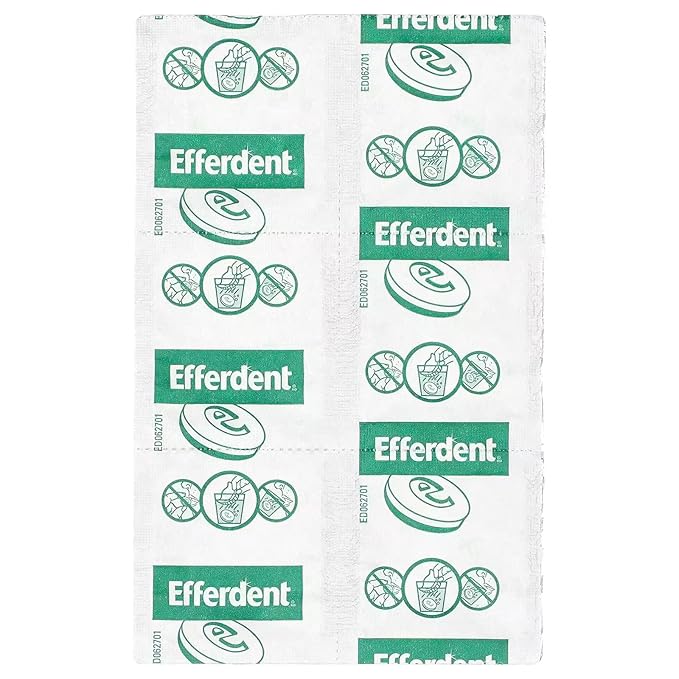 Efferdent Retainer Cleaning Tablets, Denture Cleaning Tablets for Dental Appliances, Minty Fresh & Clean, 90 Count. (Pack of 5)