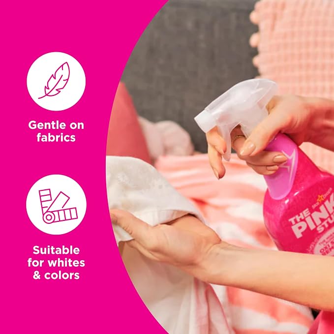 Stardrops - The Pink Stuff - The Miracle Laundry Stain Removing Kit - Oxi Powder Whites - Oxi Colors - Oxi Stain Spray (1 White's Powder, 1 Color's Powder, 1 Stain Remover), 3 Piece Set (PSLWCS)