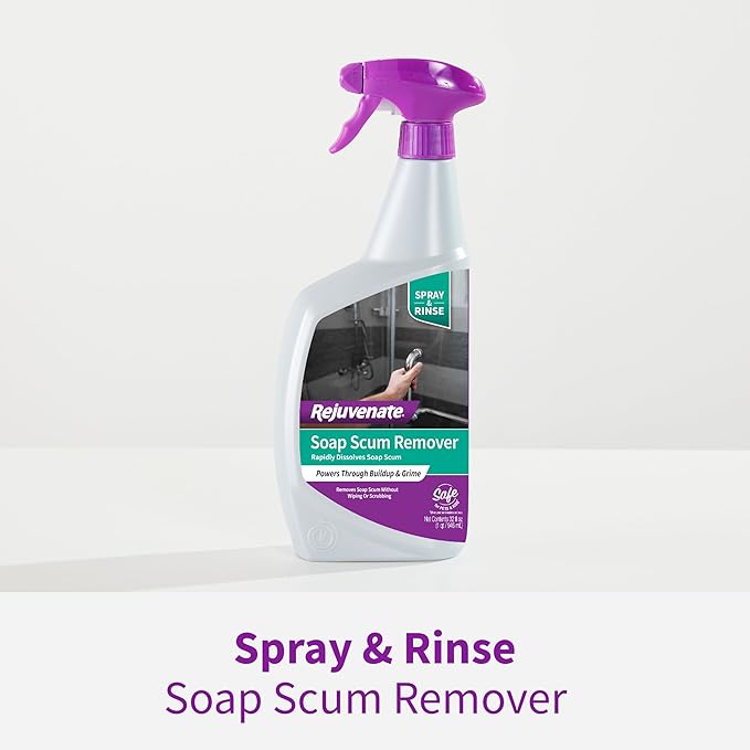 Rejuvenate Soap Scum Remover Easily Dissolves Soap Scum Without Scrubbing,32 Ounces,(Pack of 4)