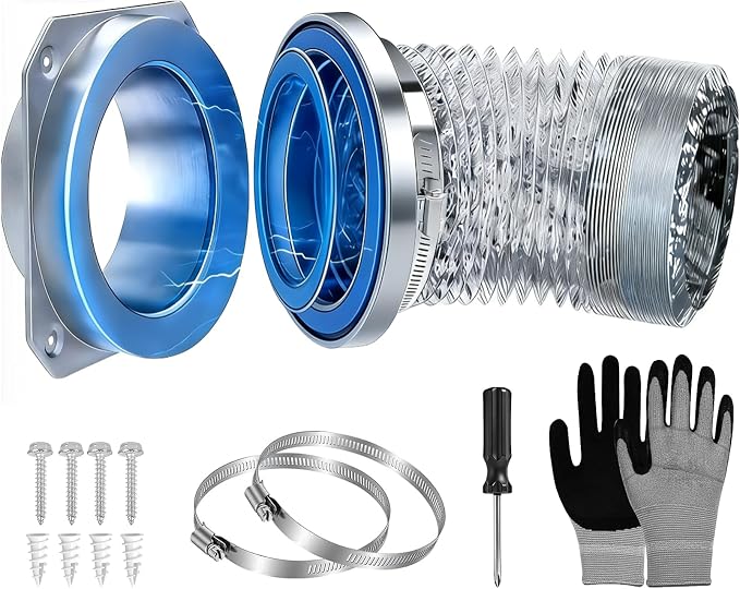 Magnetic Dryer Vent Connector Kit DV180, 4 Inch, 3.3 Ft