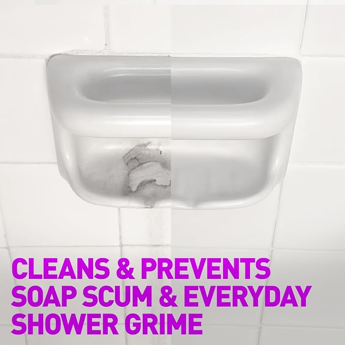 WET & FORGET Shower Ultra Cleaner Mist Vanilla Scent No-Scrub Weekly Bathroom Spray for Fiberglass, Tile, Glass, Grout & More, 1 Spray and 1 Refill, 20oz each