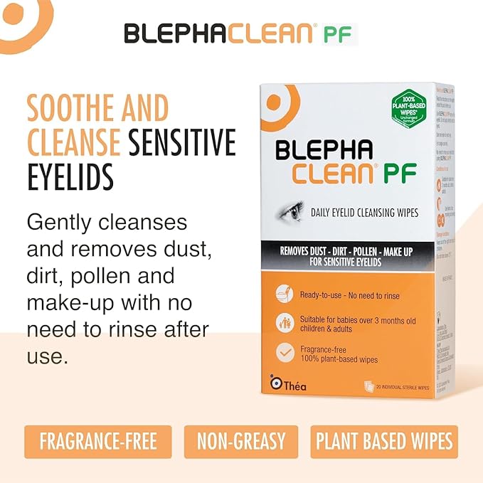 Blephaclean 60 Sterile Eyelid Wipes For Blepharitis Freepost
