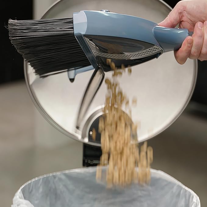 VaBroom Shark Tank 2-in-1 Cordless Electric Broom with Built-in Vacuum - Hard Floor Sweeper for Hardwood, Tile, Laminate & Pet Hair