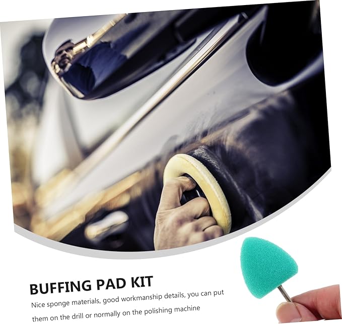 Luxshiny 80pcs Polishing Pads Kit for Car Buffing Auto Detailing Sponge Wheels for Electric Drill and Polisher for Waxing Cleaning and Finishing